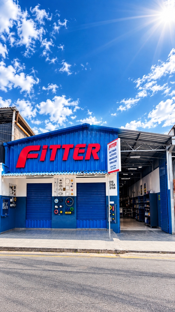 Fachada e Loja Física da Fitter Materiais em Betim
